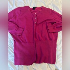 Ashley Stewart Fuchsia Cardigan